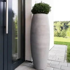 Bodenvase Cara Betonoptik grau