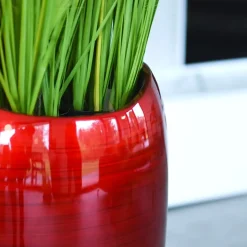 Bodenvase Caroline Hochglanz rot Höhe 81cm / 100 cm