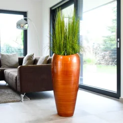 Bodenvase Caroline Hochglanz orange rot