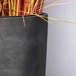 Bodenvase Cecile Steinoptik anthrazit Höhe 100 cm