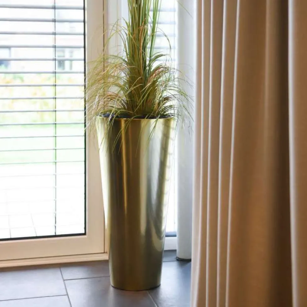 Bodenvase Ciara Hochglanz gold metallic