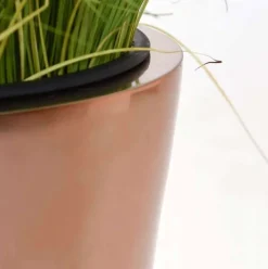 Bodenvase Ciara Hochglanz rosegold metallic