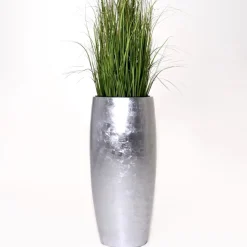 Bodenvase Clara silber Hochglanz Höhe 80 cm