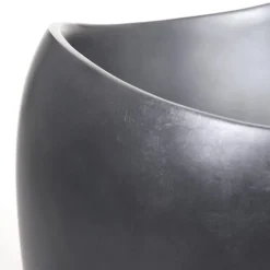 Bodenvase Clothilde silber anthrazit seidenmatt Höhe 81 cm