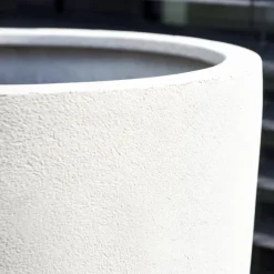 Bodenvase 100 cm Cecile creme Steinoptik