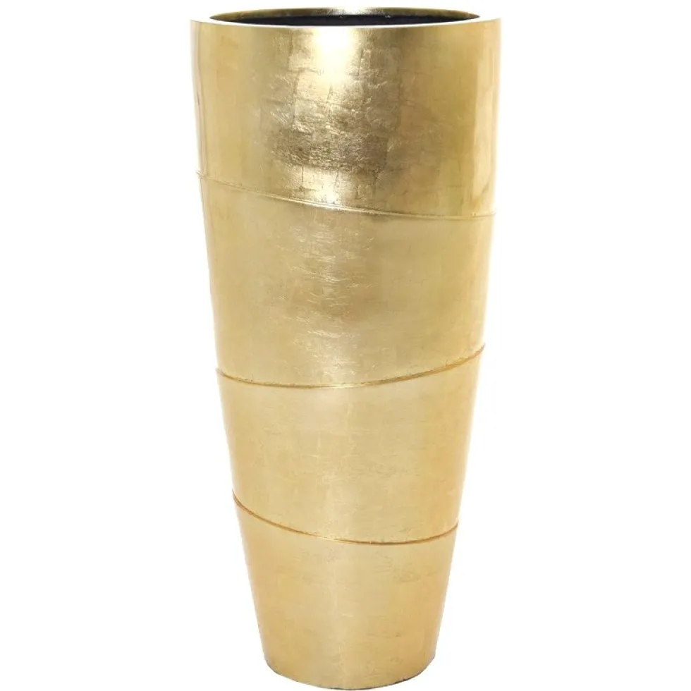 Bodenvase 80 cm hoch Camille Hochglanz gold