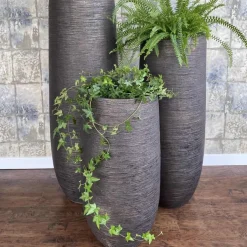 Bodenvase Dalia graphit