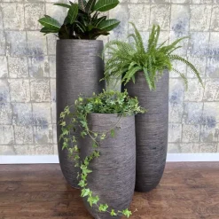 Bodenvase Dalia graphit