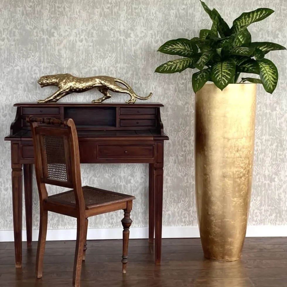 Bodenvase gold Konus