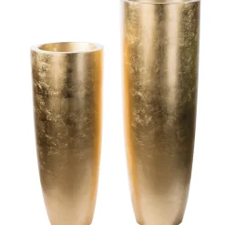 Bodenvase gold Konus