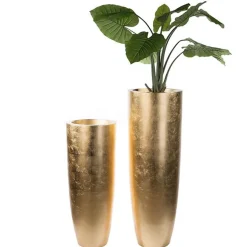 Bodenvase gold Konus