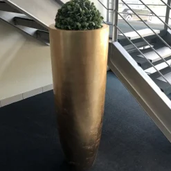 Bodenvase gold Konus
