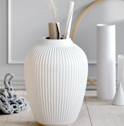 Bodenvase Hammershoi Kähler weiß Höhe 50 cm