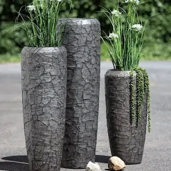 Bodenvase Harmony anthrazit broken