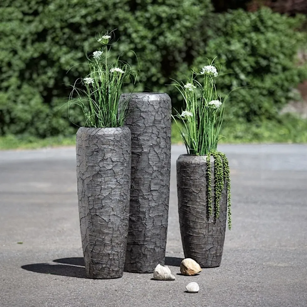 Bodenvase Harmony anthrazit broken
