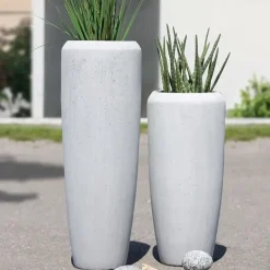 Bodenvase Harmony betongrau