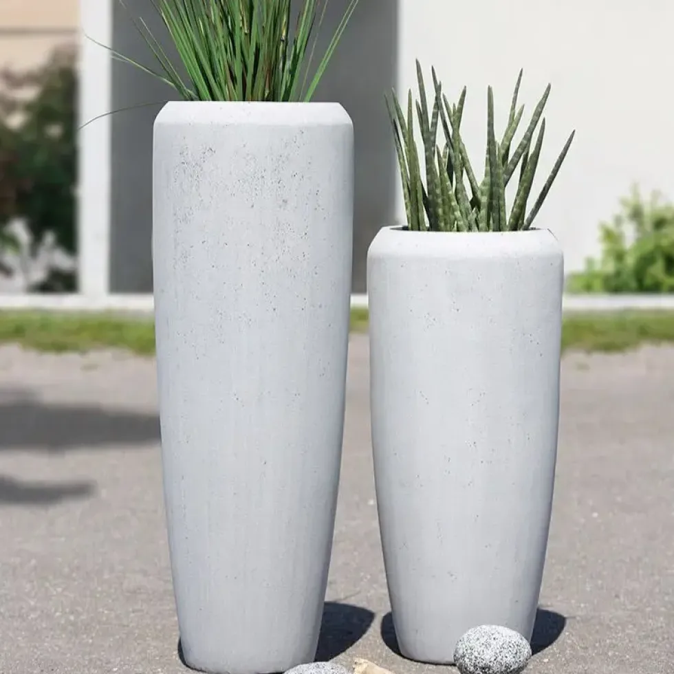 Bodenvase Harmony betongrau