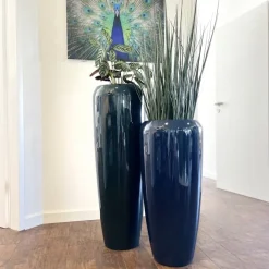 Bodenvase Harmony blau grün H75 cm
