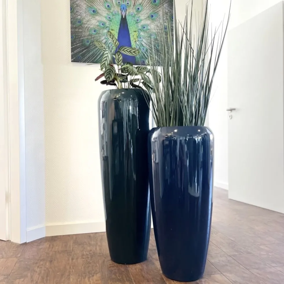 Bodenvase Harmony blau grün H75 cm
