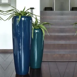 Bodenvase Harmony blau grün H75 cm