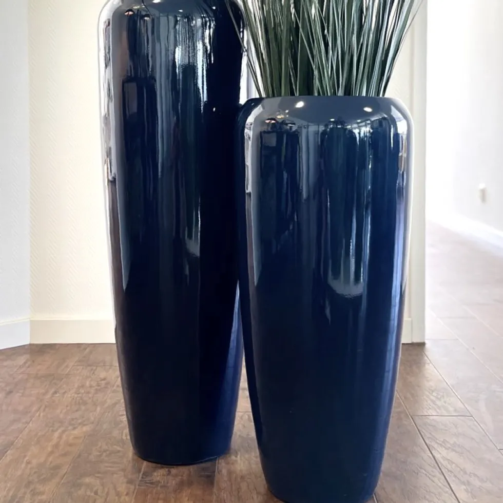 Bodenvase Harmony blau grün H75 cm