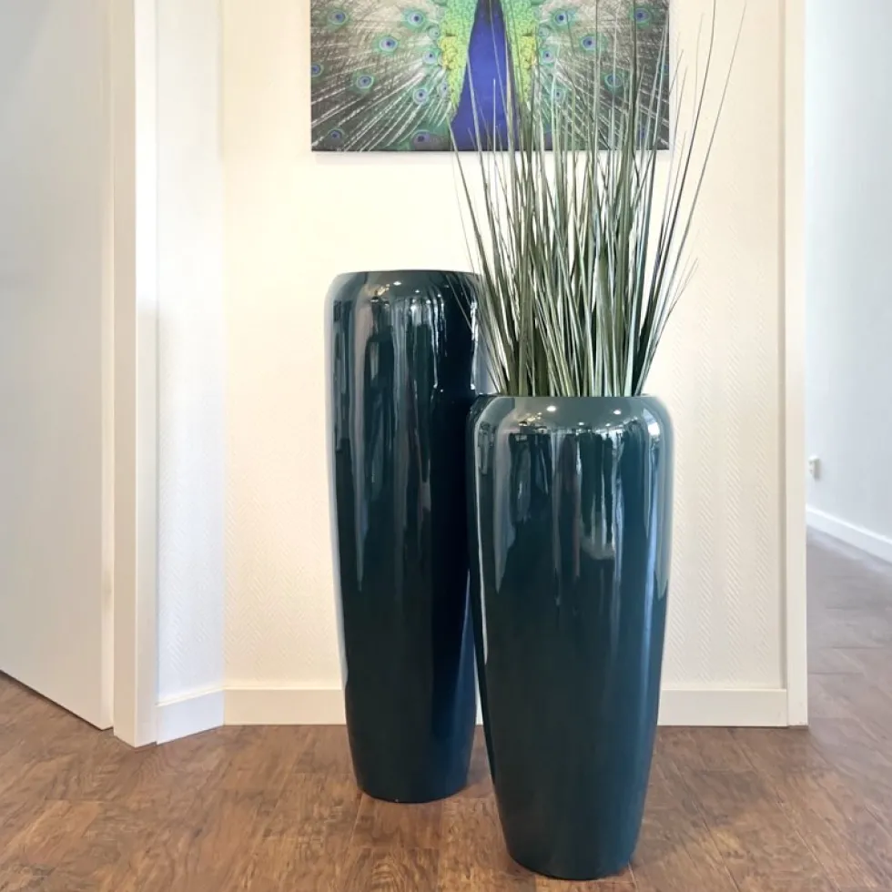 Bodenvase Harmony blau grün H75 cm