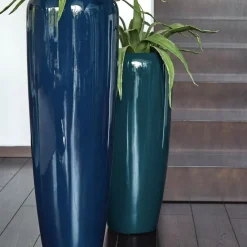 Bodenvase Harmony blau grün H75 cm