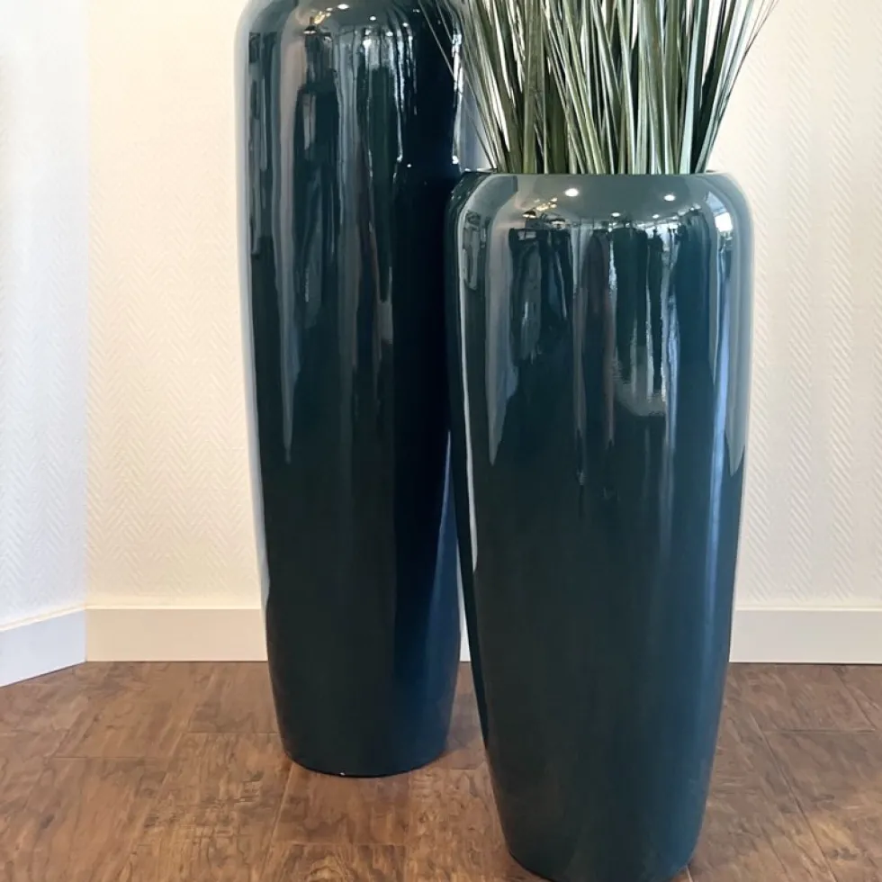Bodenvase Harmony blau grün H75 cm
