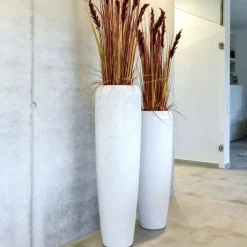 Bodenvase Harmony deluxe marmor weiß