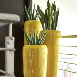 Bodenvase Harmony gelb