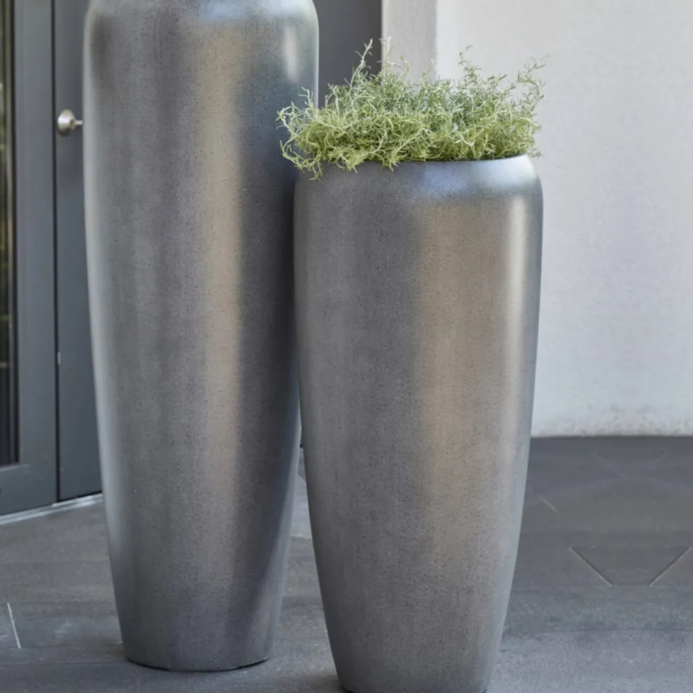 Bodenvase Harmony grau Höhe 75 cm