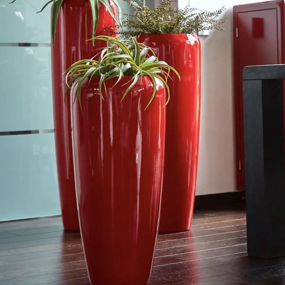 Bodenvase Harmony Hochglanz rot