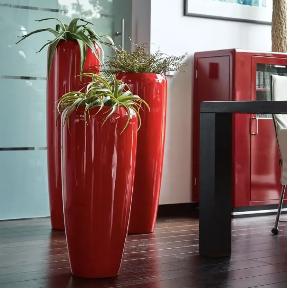 Bodenvase Harmony Hochglanz rot
