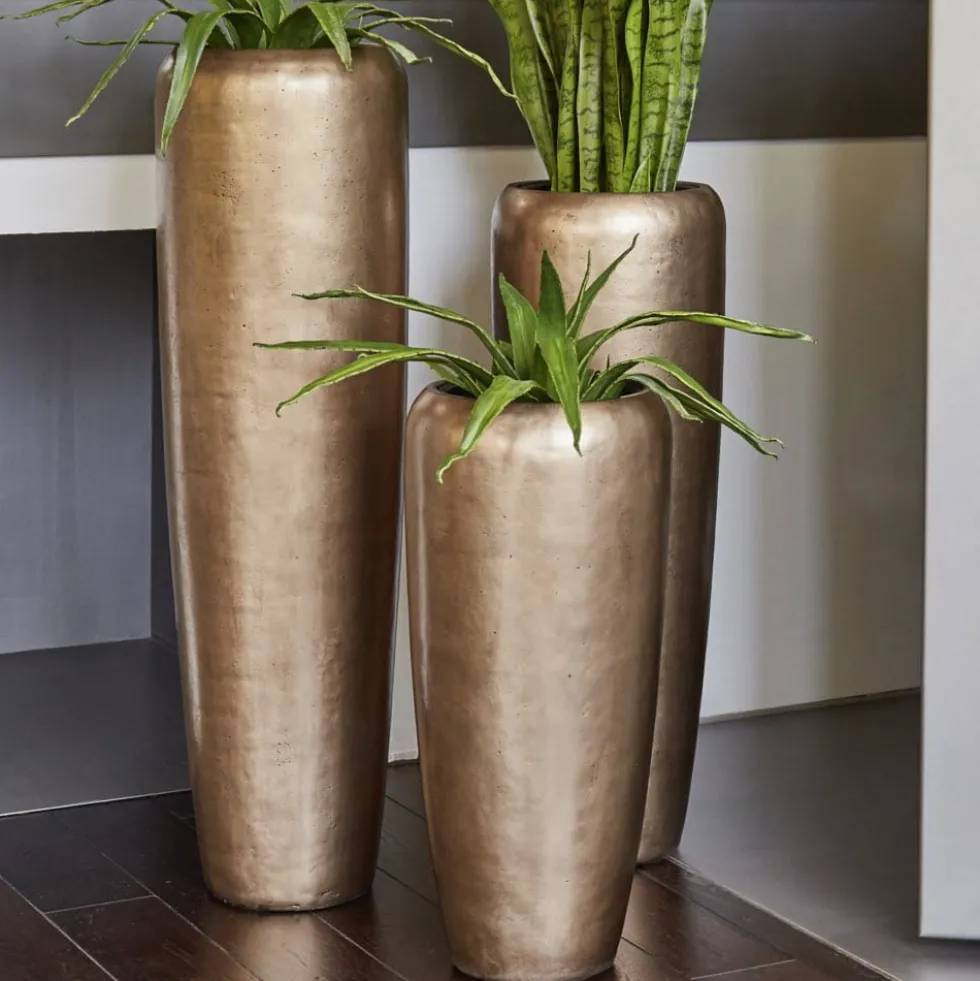 Bodenvase Harmony messing H 117 cm