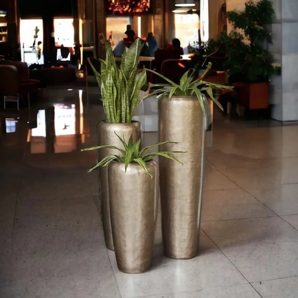 Bodenvase Harmony messing H 117 cm