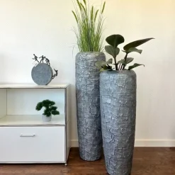 Bodenvase Harmony silbergrau broken