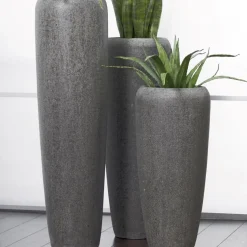 Bodenvase Harmony steingrau