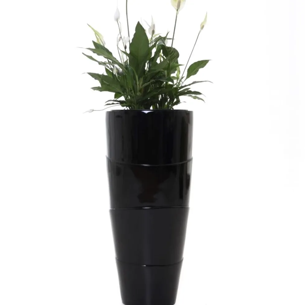Bodenvase schwarz Camille Höhe 80 cm