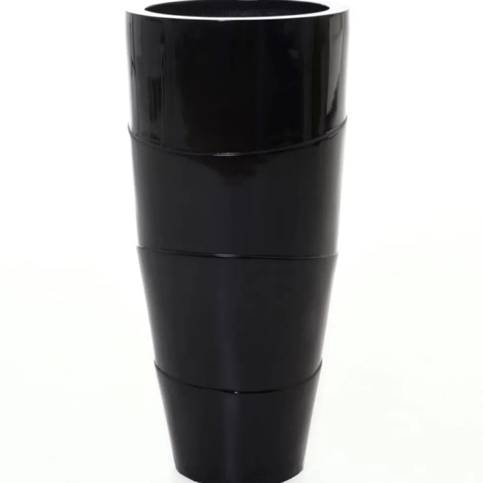Bodenvase schwarz Camille Höhe 80 cm
