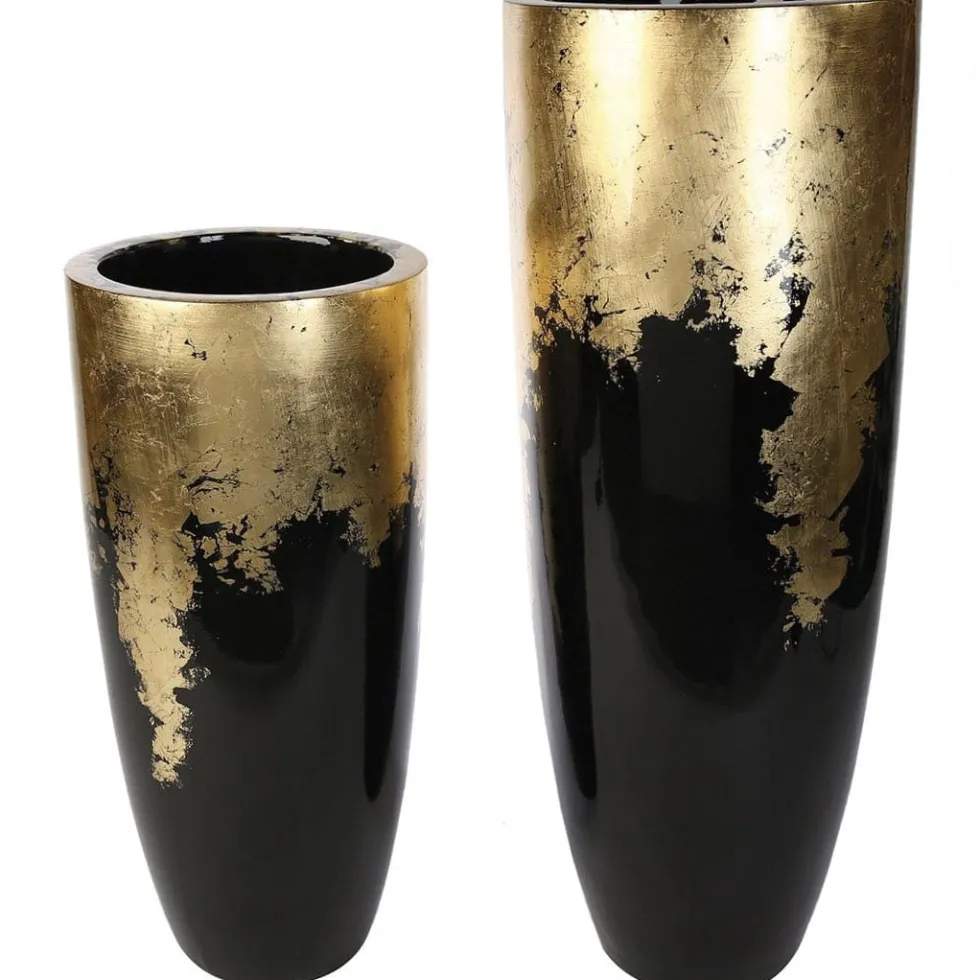 Bodenvase schwarz gold Konus Casablanca