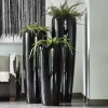 Bodenvase schwarz Hochglanz Harmony