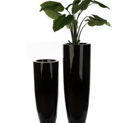 Bodenvase schwarz Konus Casablanca Höhe 92 cm