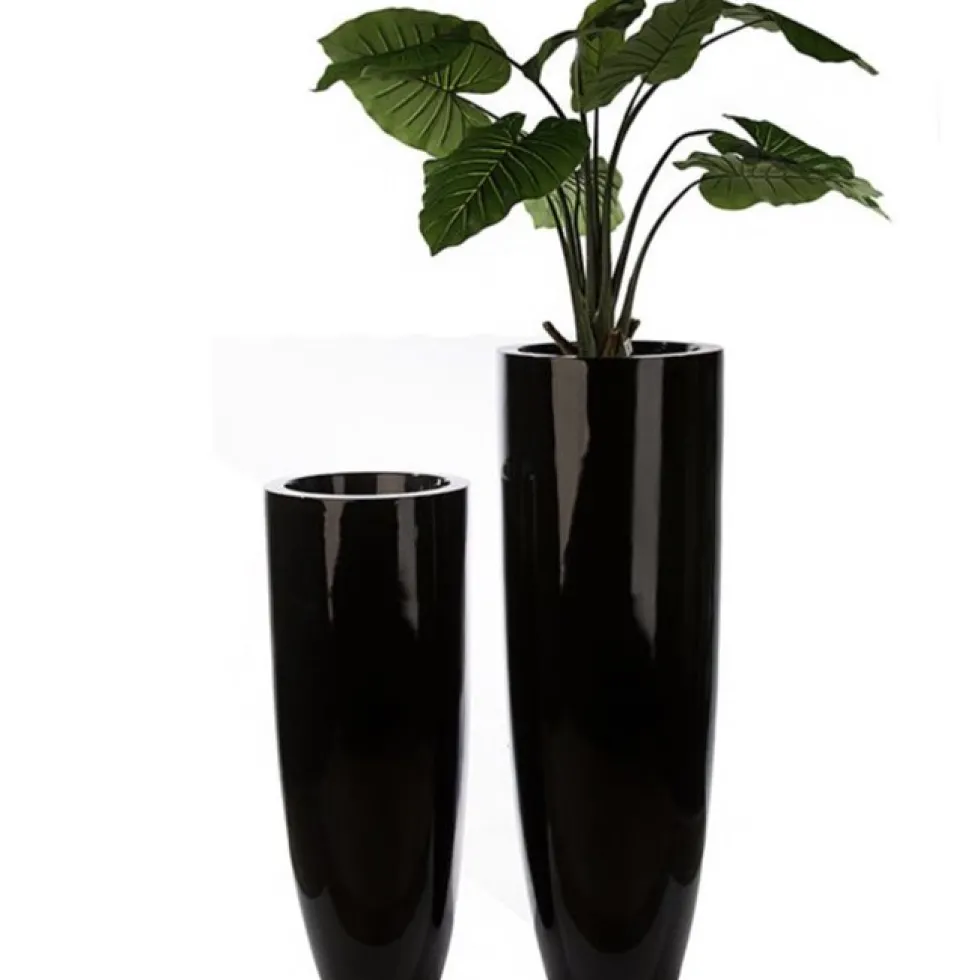 Bodenvase schwarz Konus Casablanca Höhe 92 cm