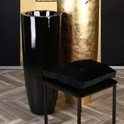 Bodenvase schwarz Konus Casablanca Höhe 92 cm