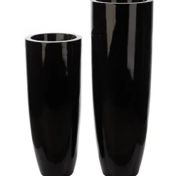 Bodenvase schwarz Konus Casablanca Höhe 92 cm