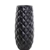 Bodenvase schwarz seidenmatt Romy