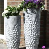 Bodenvase Soma grau Betonoptik