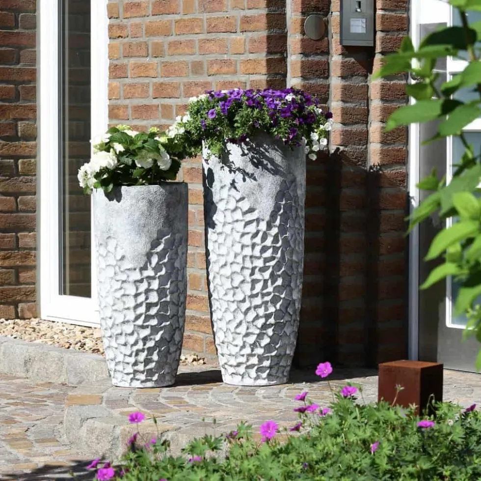 Bodenvase Soma grau Betonoptik