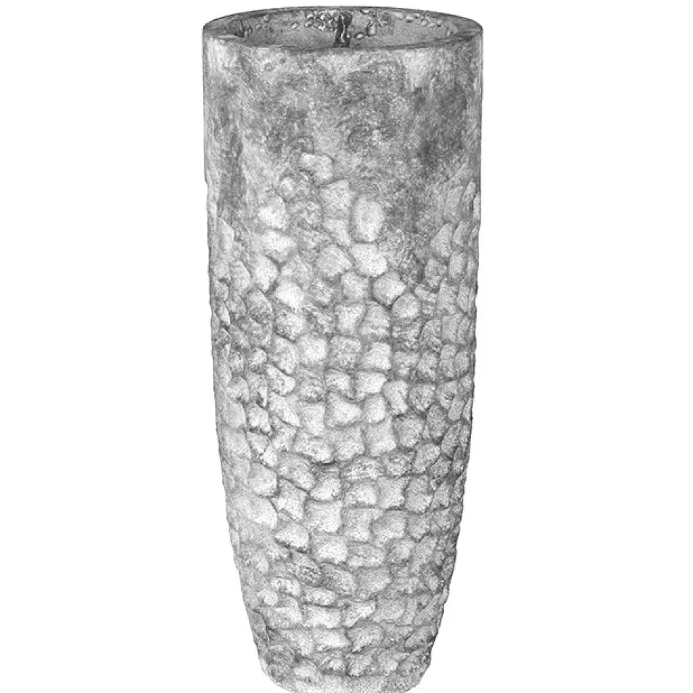 Bodenvase Soma grau Betonoptik