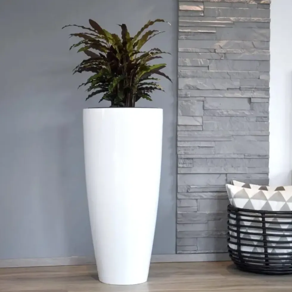 Bodenvase weiß Cecile